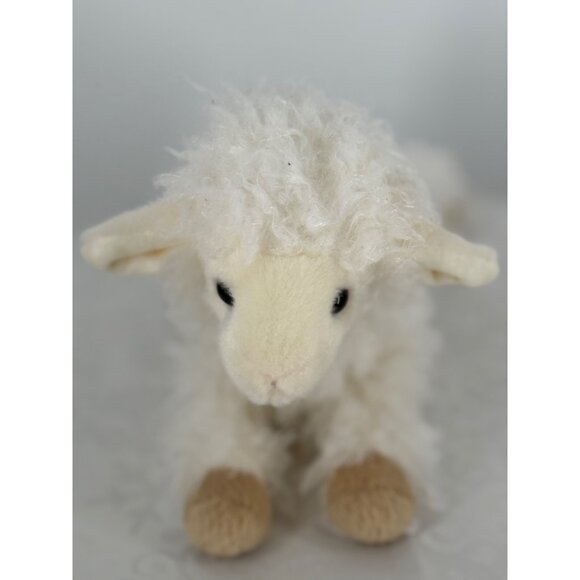 Douglas Plush Lamb Sheep Toy 11" Soft Fluffy Stuffed Animal For Kids - Picture 2 of 5